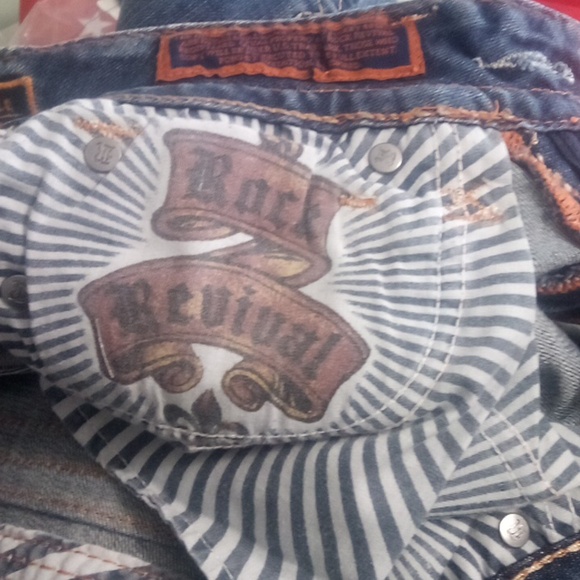 Rock Revival Women's 26 Skinny Noelle Bejeweled Rhinestones Distressed NWT - Picture 7 of 12